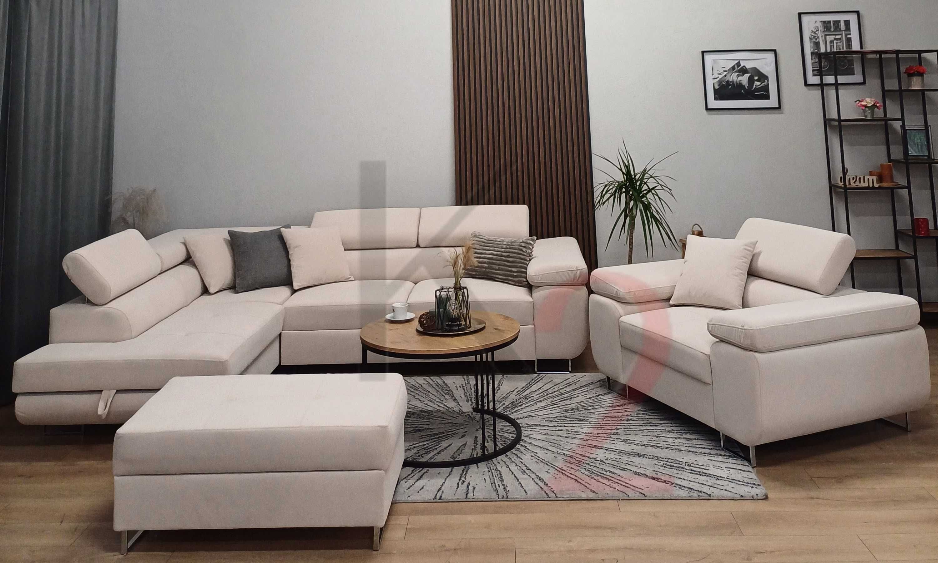 Narożnik Arteon rogówka kanapa POD WYMIAR łóżko sofa USB  +GRATIS