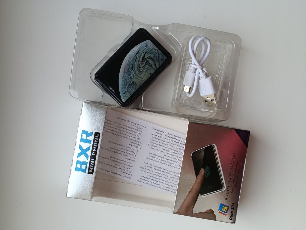 Mіні телефон сенсорний 8xr 1.77" 2 sim 350 mah зміна голосу