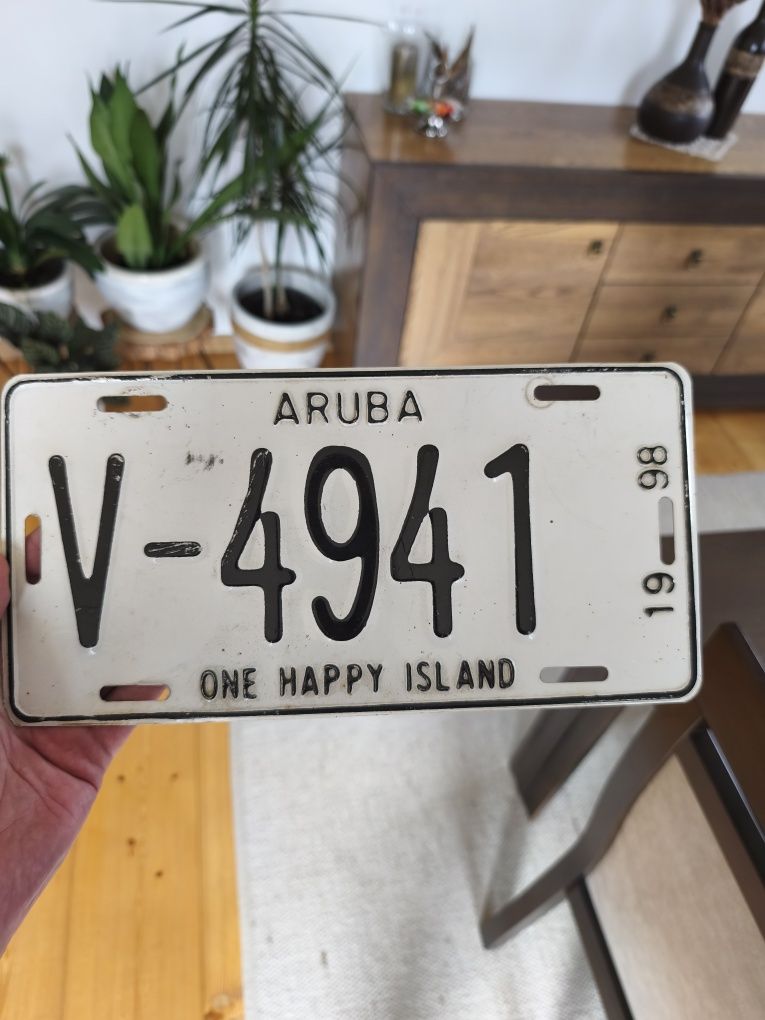 Tablica rejestracyjna Aruba