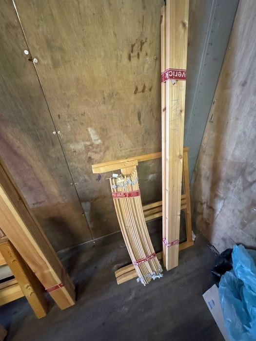 Łóżko  drewniane rama ze stelażem  90x170