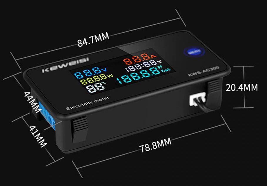 KWS-AC300 100A watomierz licznik energii AC 50-300V