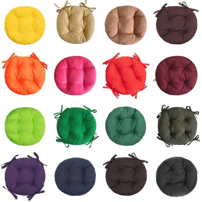 Подушки круглі на стільці, табуретки та крісла 40см