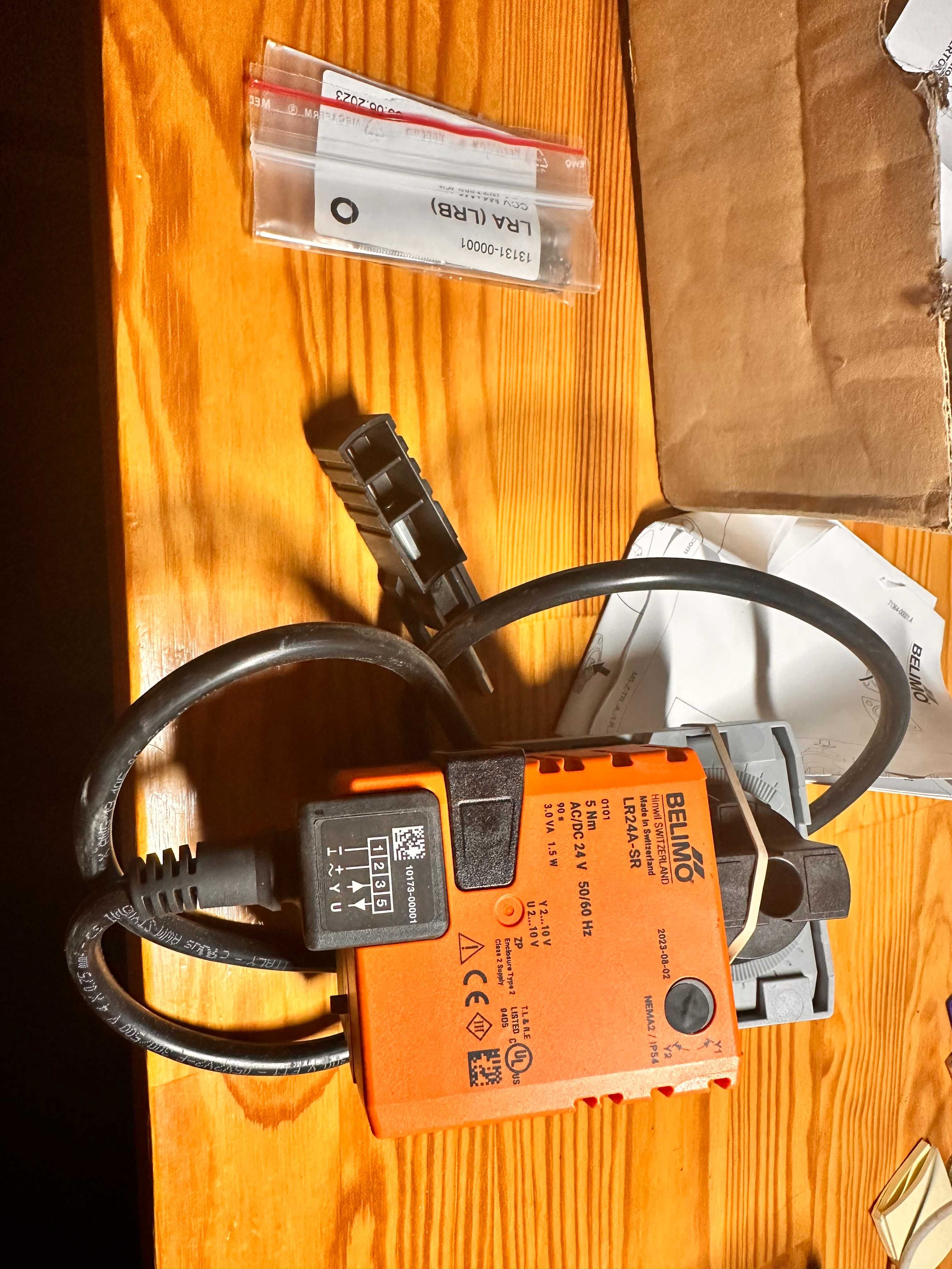Siłownik LR24A-SR BELIMO 24V AC/DC, 5 Nm, analogowy 0-10V (Tekatech)