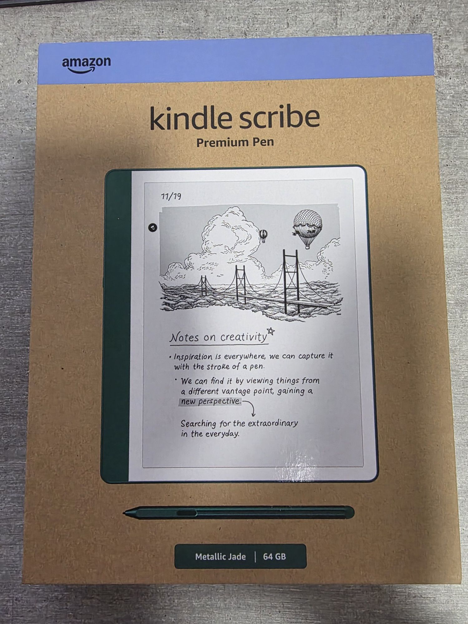 Kindle Scribe 2024. 10 дюйм. 64гб. Зелений. Стілус. 2 покол. Комлпект