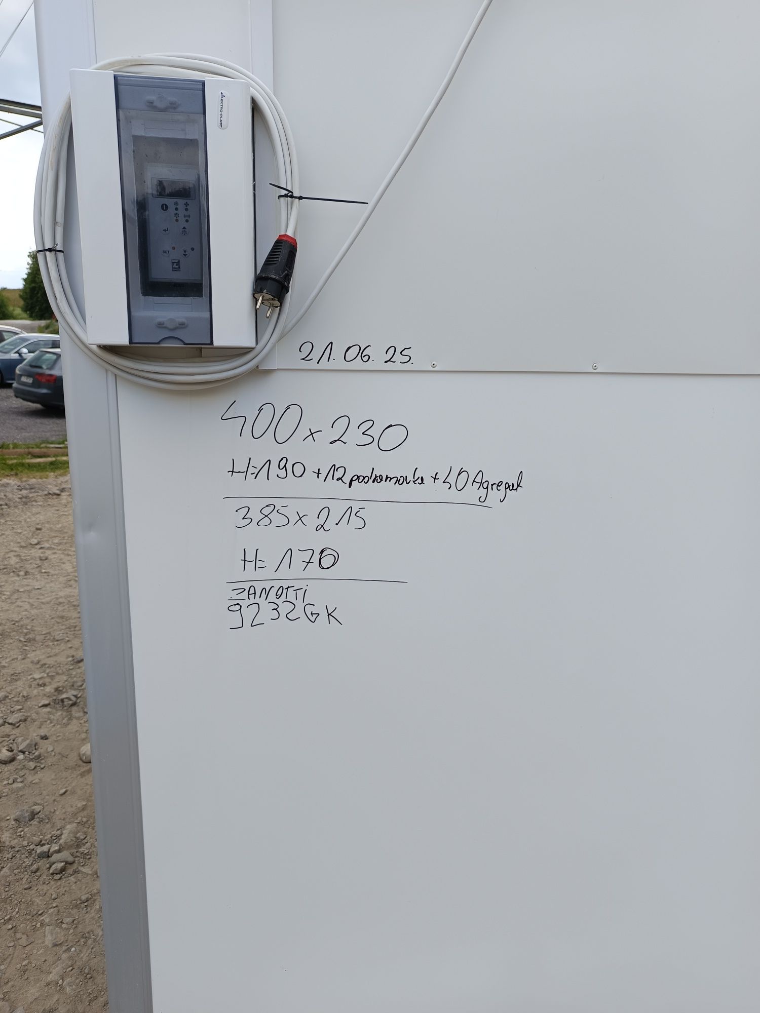 Komora chłodnicza zewnętrzna chłodnia stacjonarna chłodnia izotermiczn