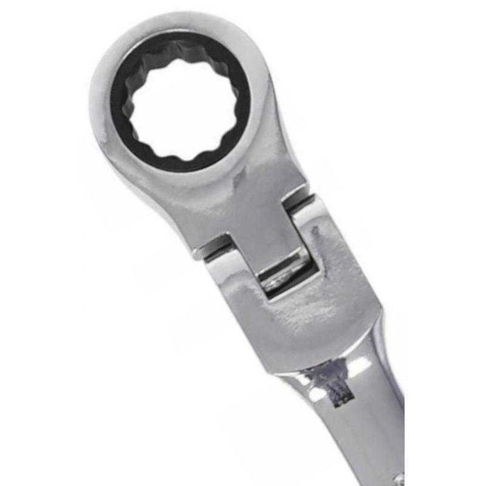 Набір ріжково-накидних ключів з тріскачкою шарнірні Silver 12шт 8-19мм