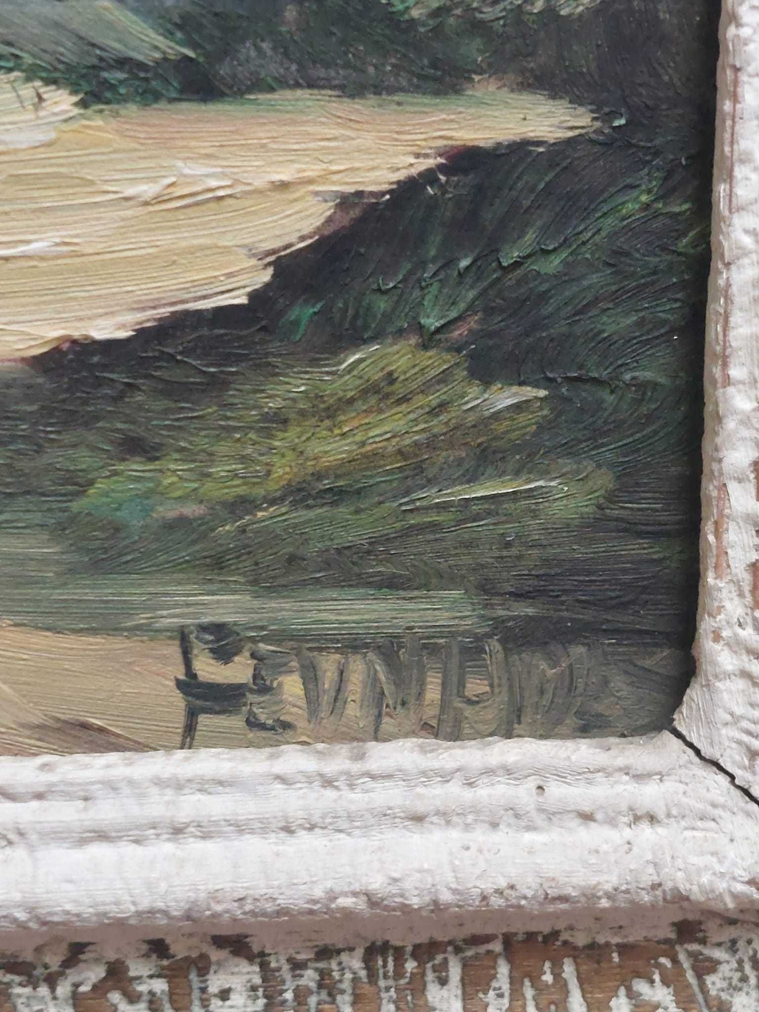 Pintura a óleo sobre platex