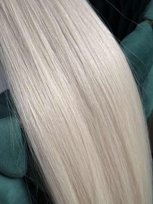 Wlosy slowianskie naturalne czarne i blond 100 gram