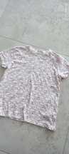 Bawełna biała koszulka t-shirt damska serca walentynki S