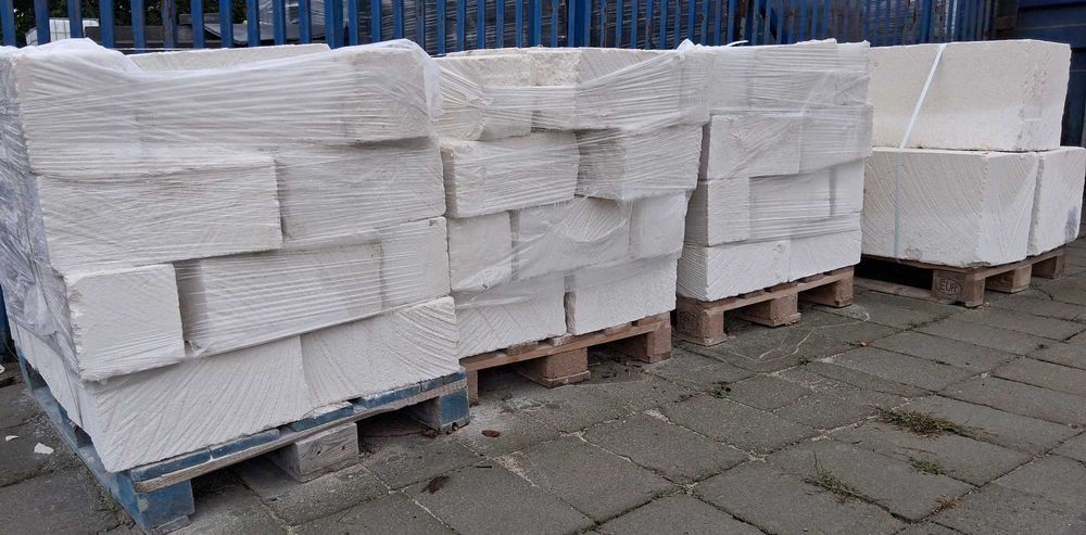 Blok bloczek kamień naturalny piaskowiec biały na elewacje 40x20x20cm