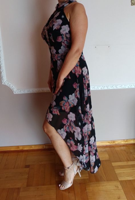 Prześliczna suknia zwiewna na wesele vissavi r40/L duży biust astmetr