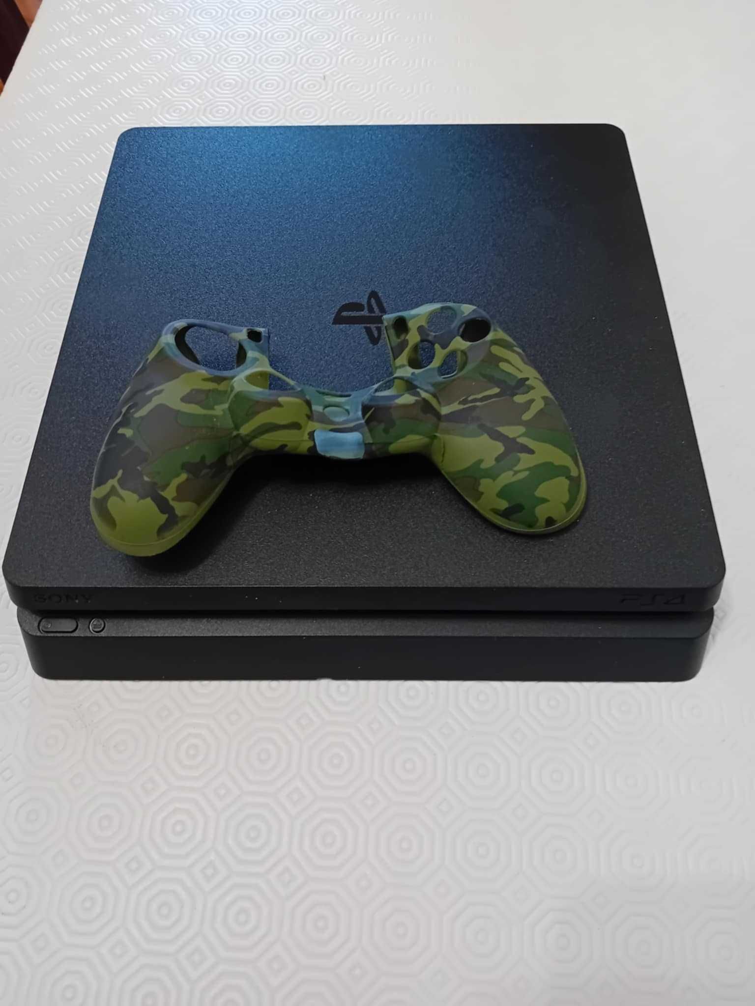 Playstation 4 1 tb 2 comandos novos com 1 jogo gta5