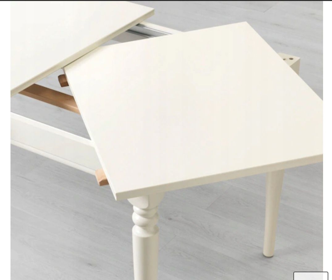 Ikea stół biały Liatorp+ krzesła Norraryd sprzedawane osobno