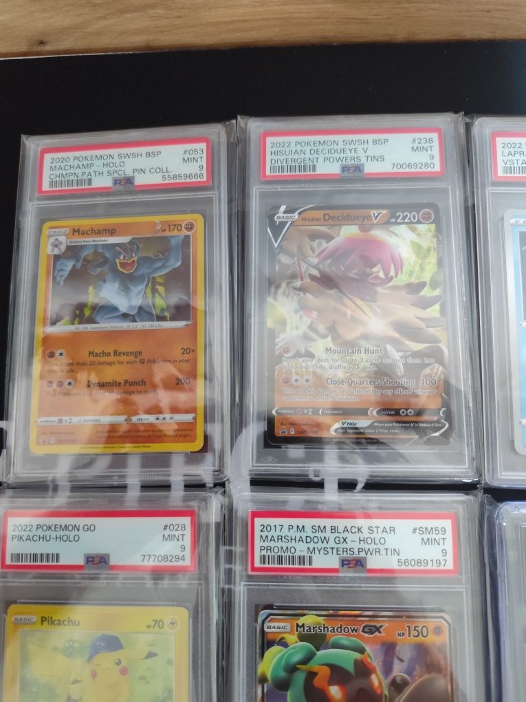 Cartas Graduadas Pokémon CGC e PSA