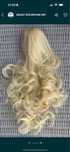 Premium Ultra jasny blond, włosy doczepiane, klamra loki