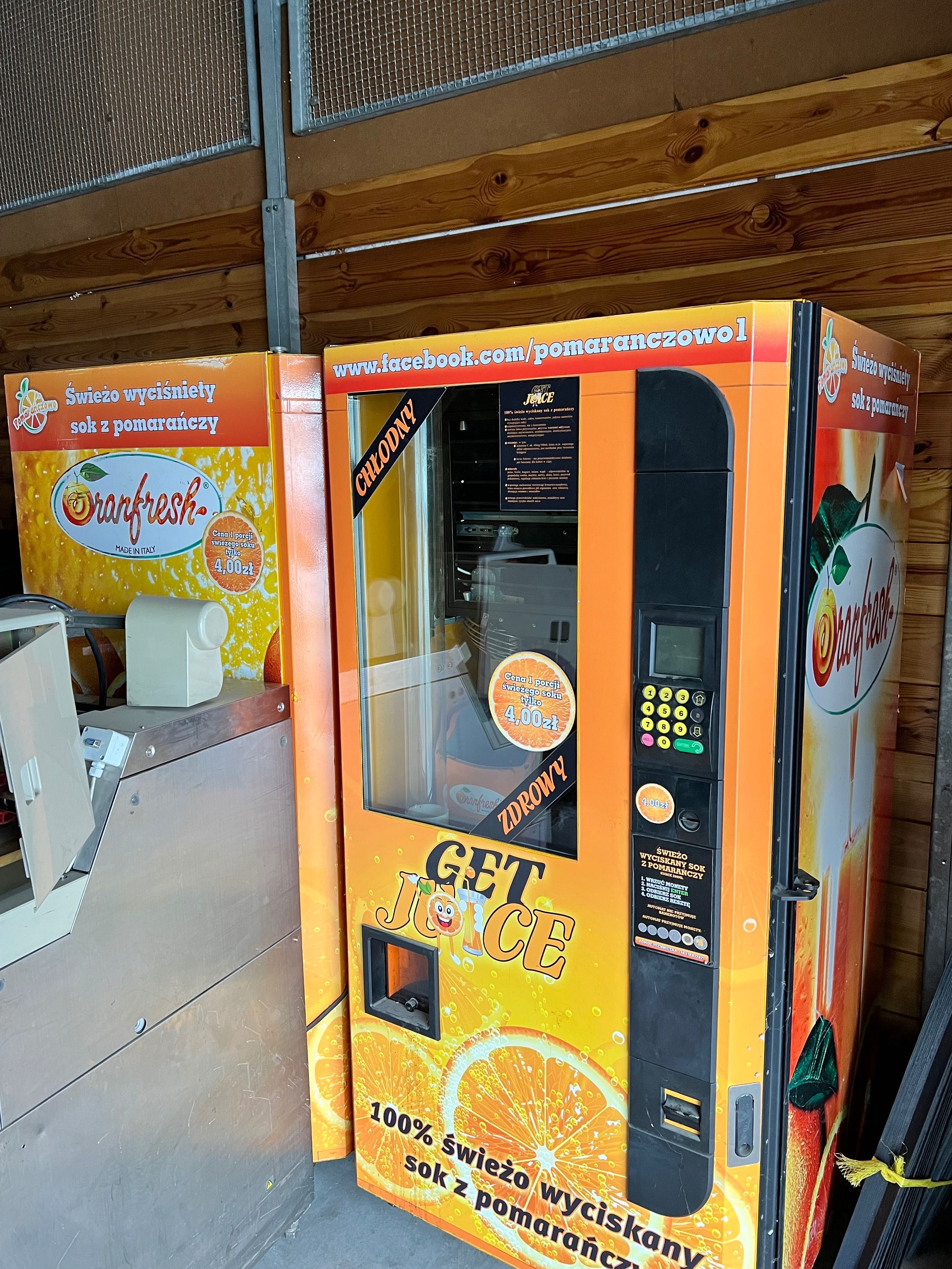 Sokomat Automat Vendingowy Sok z Pomarańczy LUBLIN / WARSZAWA