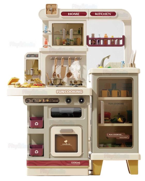 Duża kuchenka dla dzieci mega zestaw dźwięki światełka
