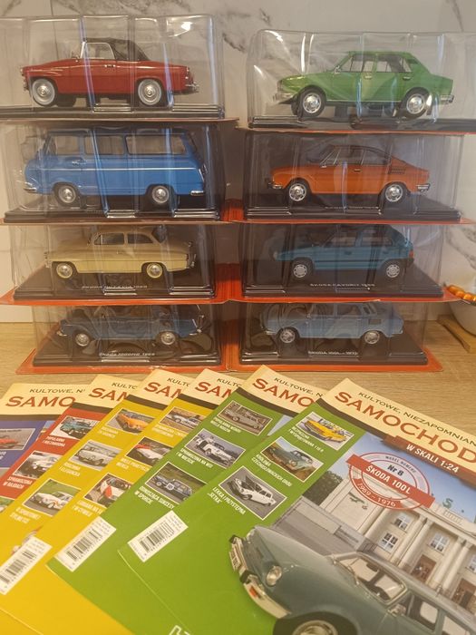 Skoda hachette 1:24 6 sztuk nowe
