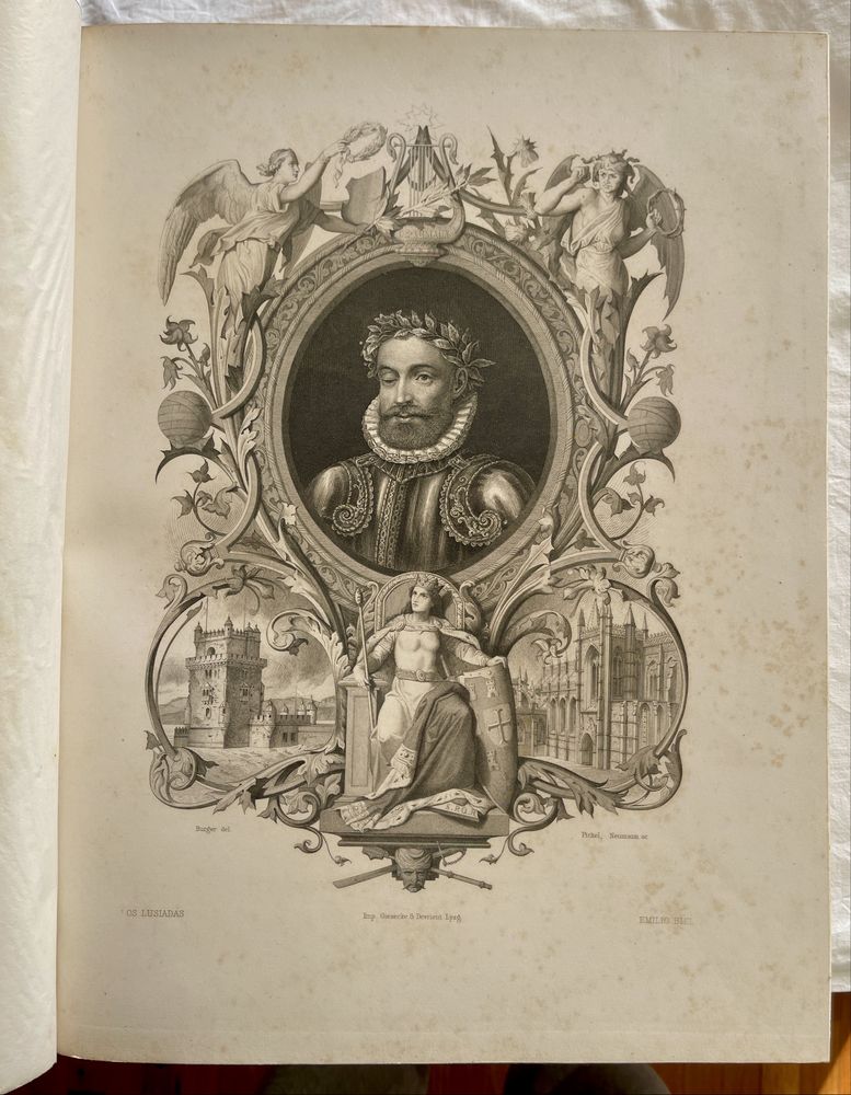 Livro - RARO : Edição de 1880 Os Lusíadas – Emílio Biel