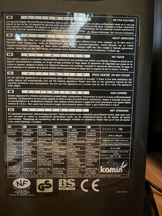 Piecyk na paliwo Zibro elektroniczny