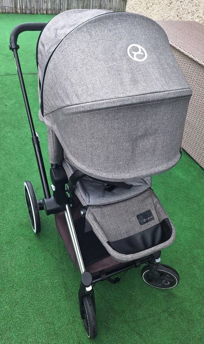 CYBEX PRIAM LUX rama chrome zestaw 2w1 gondola spacerówka stelaż