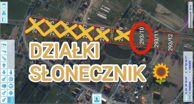 Działka 30.34 ar Morąg - Słonecznik