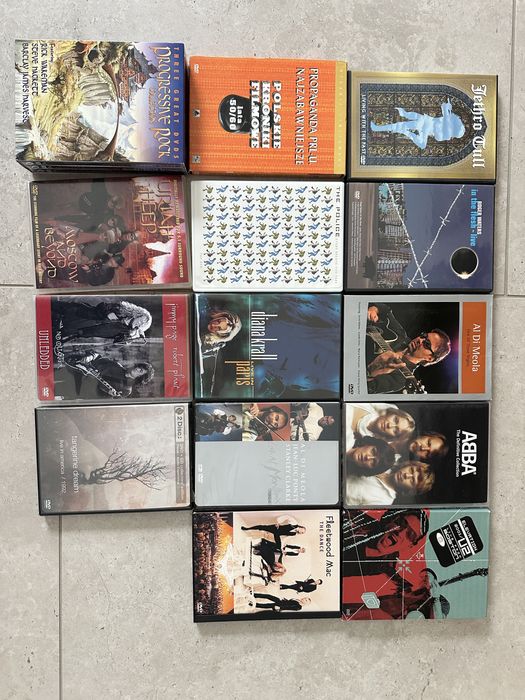 Kolekcja muzycznych 45 DVD – rock, jazz, progresywny – komplet!