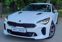 Kia Stinger 3.342 cm3, 366 KM V6, GT, skóry, navi, biała perła, RWD, IDEAŁ!