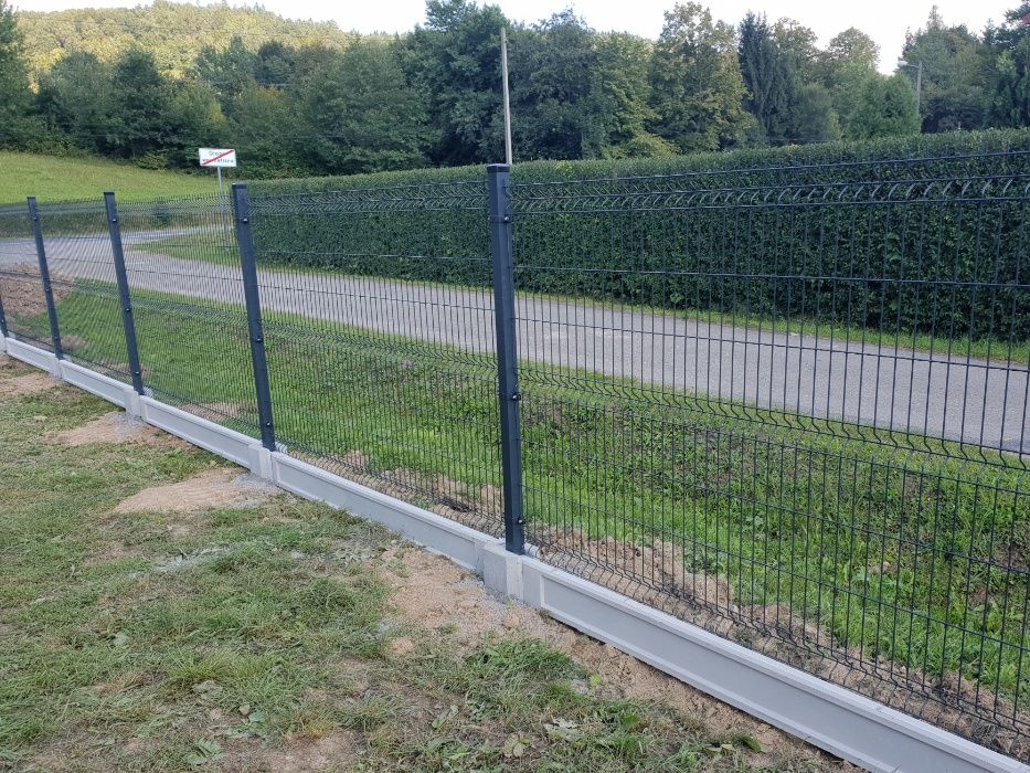 49zł metr ogrodzenie panelowe h 123 fi 4 podmurówka transport HDS