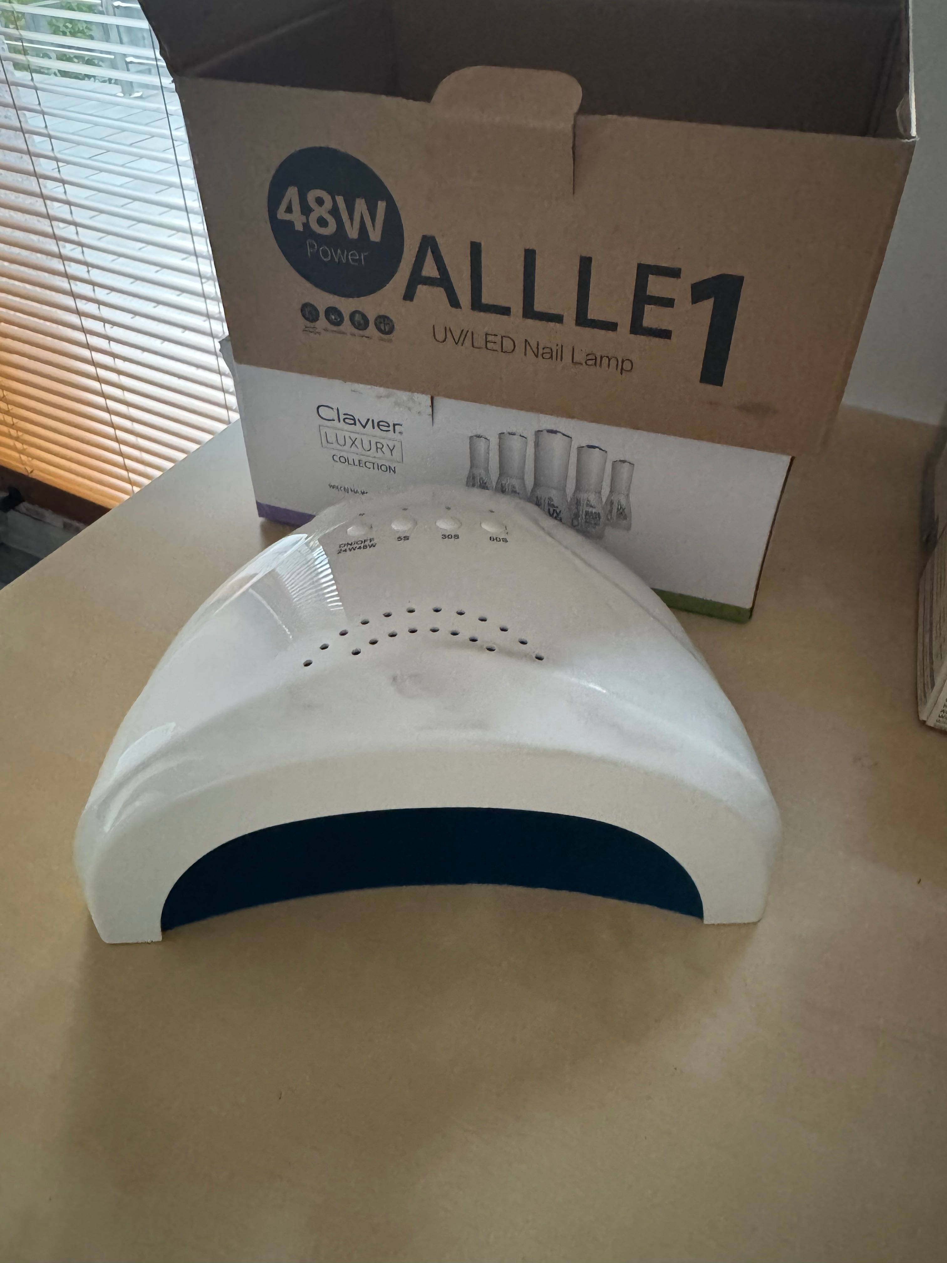 Lampa UV 48W do paznokci i frezarka hybryda + lakiery hybrydowe