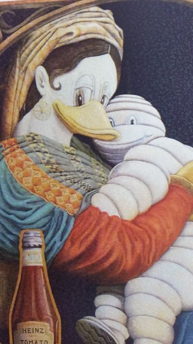 Litografia de Fernando Bellver - "Madonna Michelin"