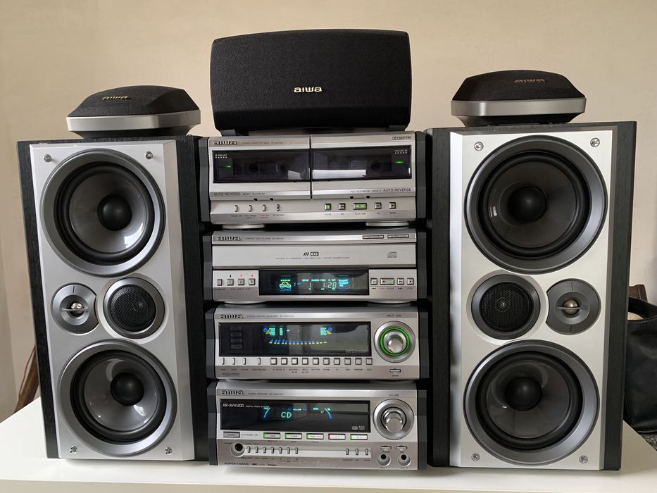 Aiwa mx navh 1200 wieza vintage made in japan karaoke,bit,hi-end