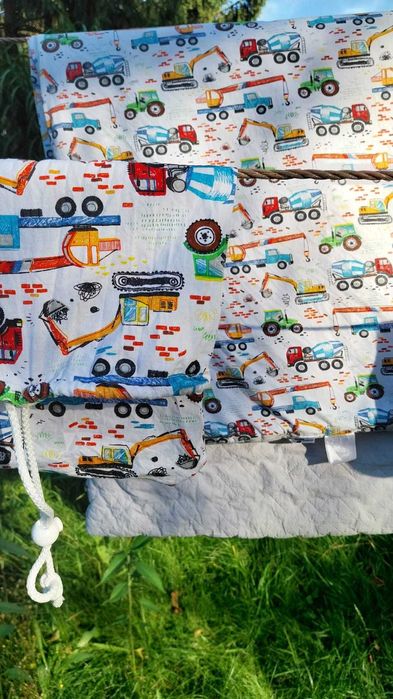 pościel dziecięca + 2 worki do przedszkola żłobka pojazdy komplet