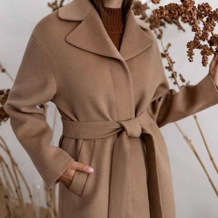 Пальто мериносова шерсть Massimo Dutti cucinelli, L