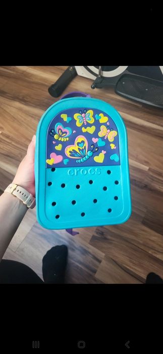 Plecak turkusowy niebieski crocs