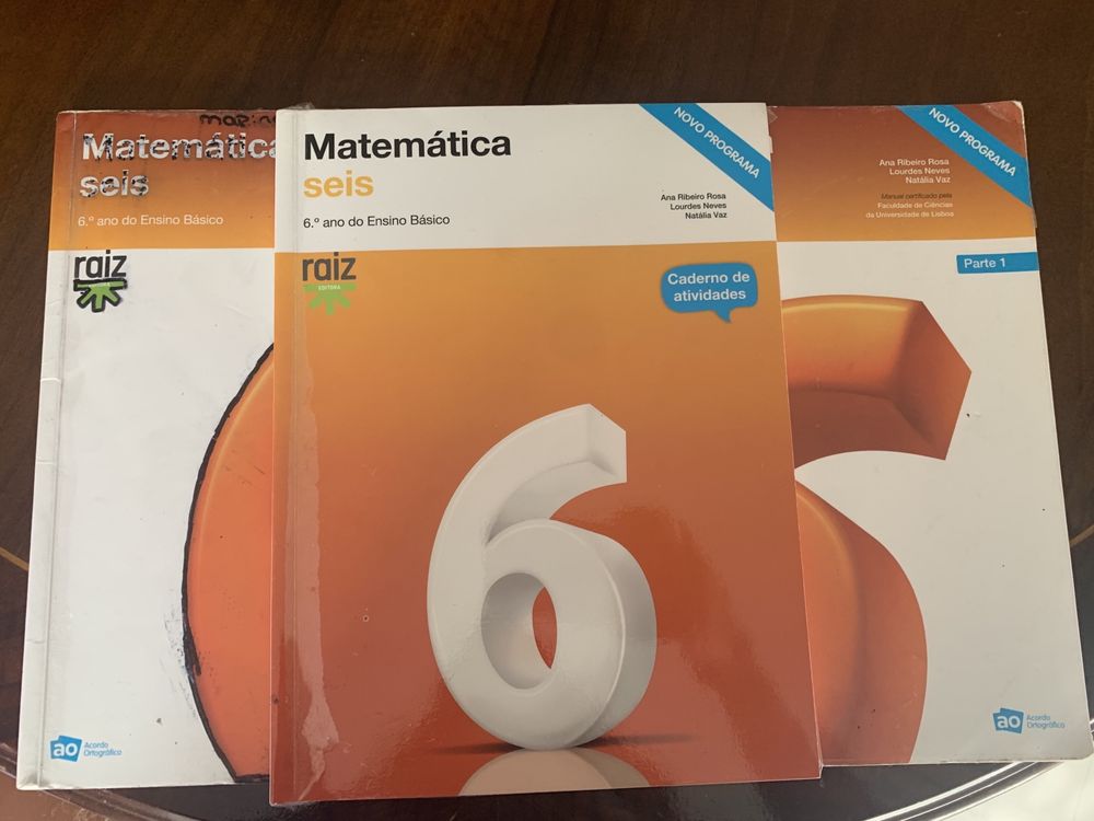 Manuais matematica 6.º ano