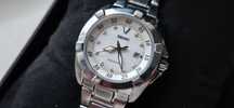 Zegarek Seiko Velatura.  Szkło szafirowe, 10 Diamentów