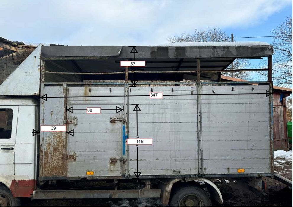 VW LT 46 Koniowóz kontener przewóz zwierząt żywcówka aluminium