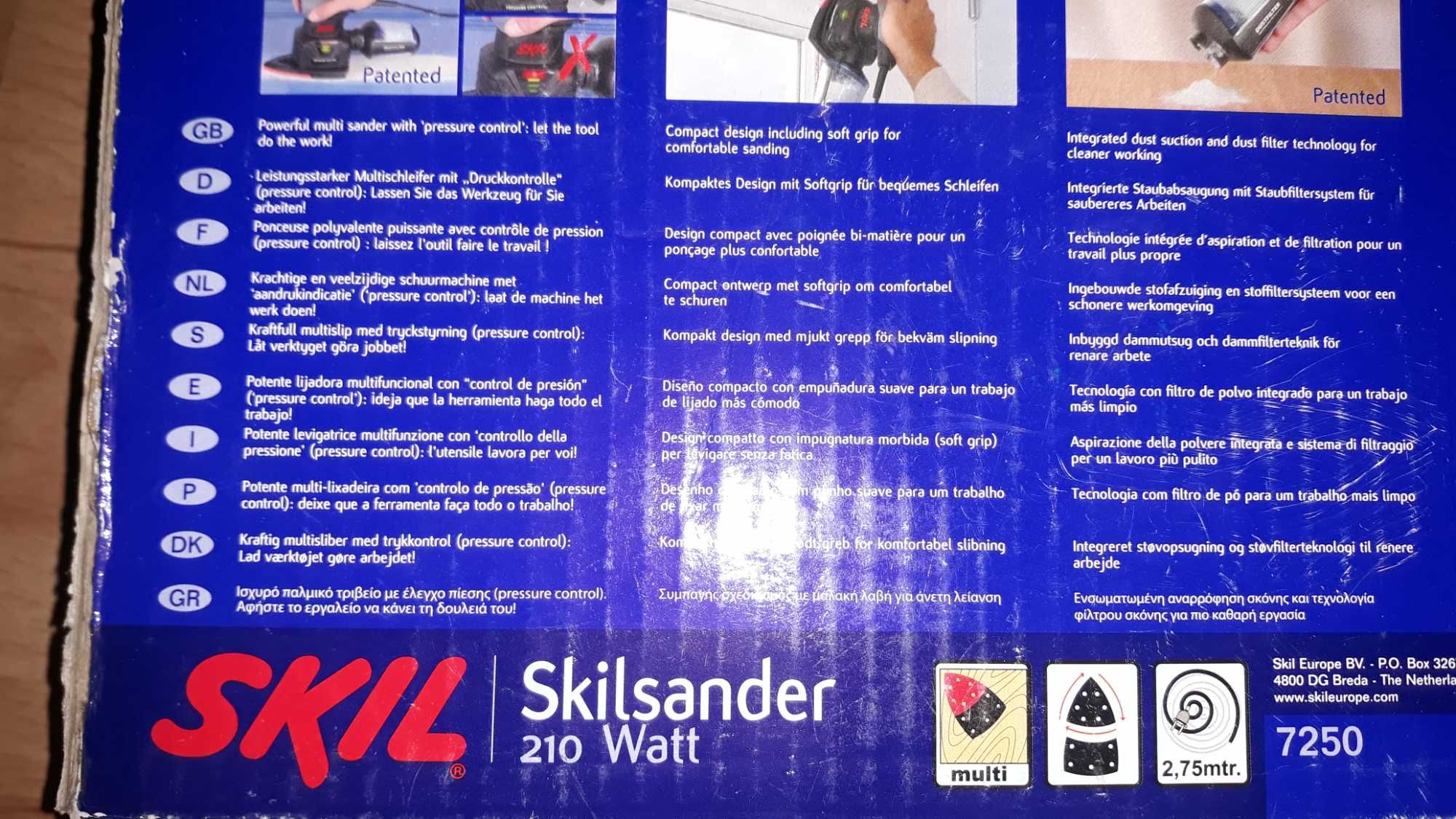 Szlifierka Skil 7250 oscylacyjna delta trójkątna do drewna gipsu
