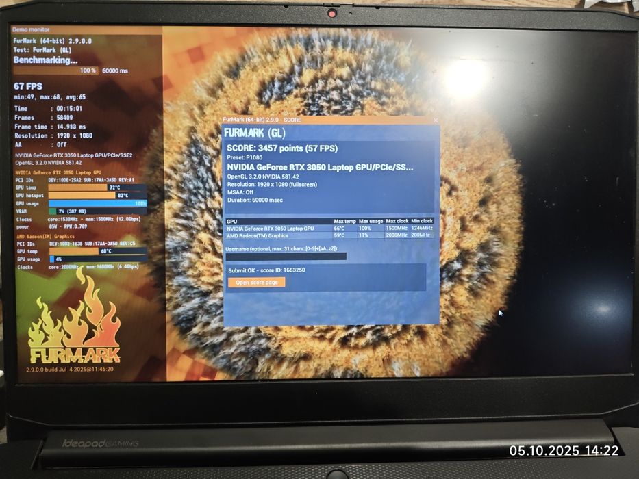 Ноутбук Lenovo ideapad Gaming 3 15ACH6 Shadow Black (82K20215RA)