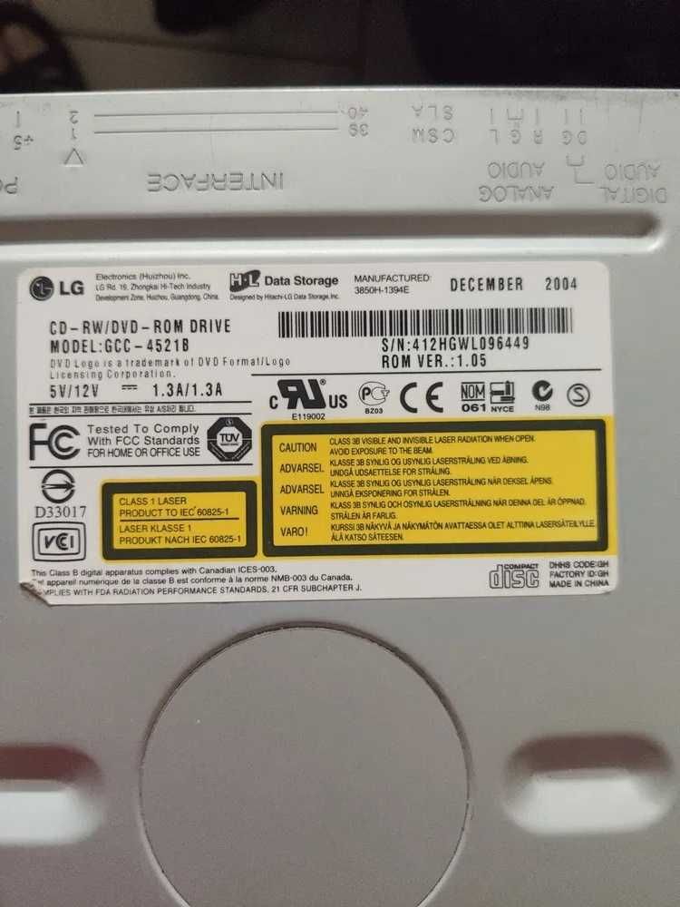 Оптичний привід CD-RW/DVD-ROM LG GCC-4521B