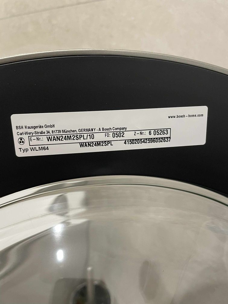 Sprzedam nową pralkę Bosch WAN24M2SPL – nigdy nieużywana