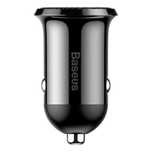 Ładowarka Samochodowa Baseus Grain Pro 2X Usb 4.8A (Czarna)