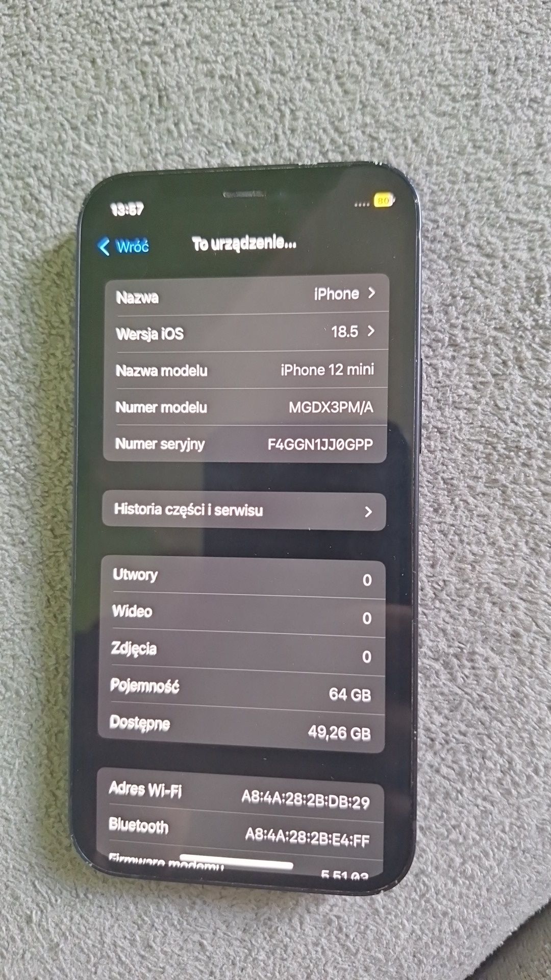 Sprzedam mojego używanego iPhone 12mini