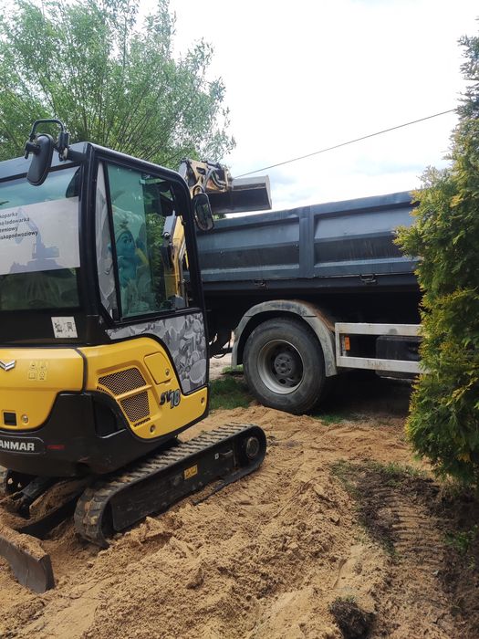 Wywóz, piasku, ziemii, gruzu prace ogrodowe