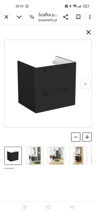 Nowa szafka pod umywalkę Remix Black 60 cm