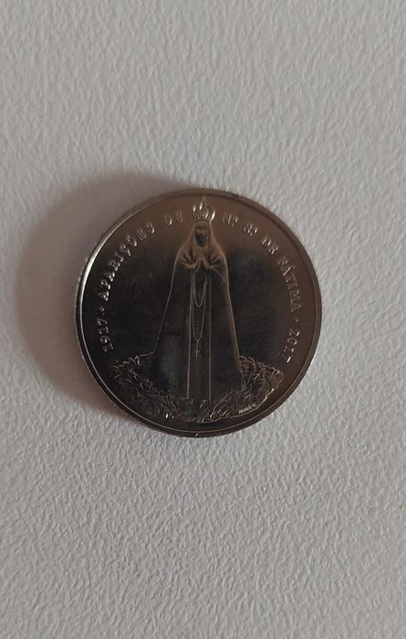 Moeda de prata de 1917 de aparições de Nª Sª de Fátima de 2017