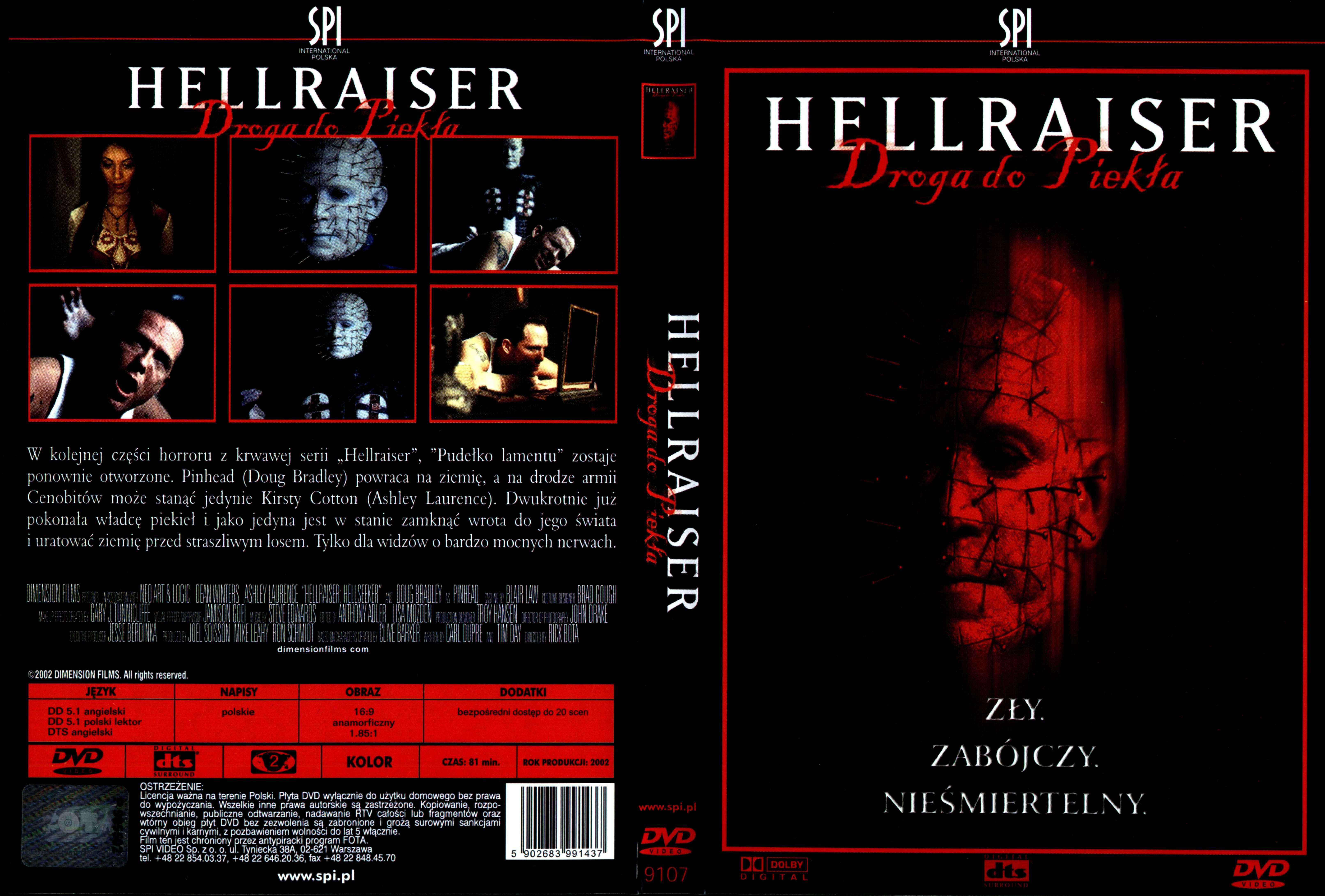 Hellraiser 3xDVD Hellseeker Hellworld Deader Bota Lektor CAŁOŚĆ 50zł