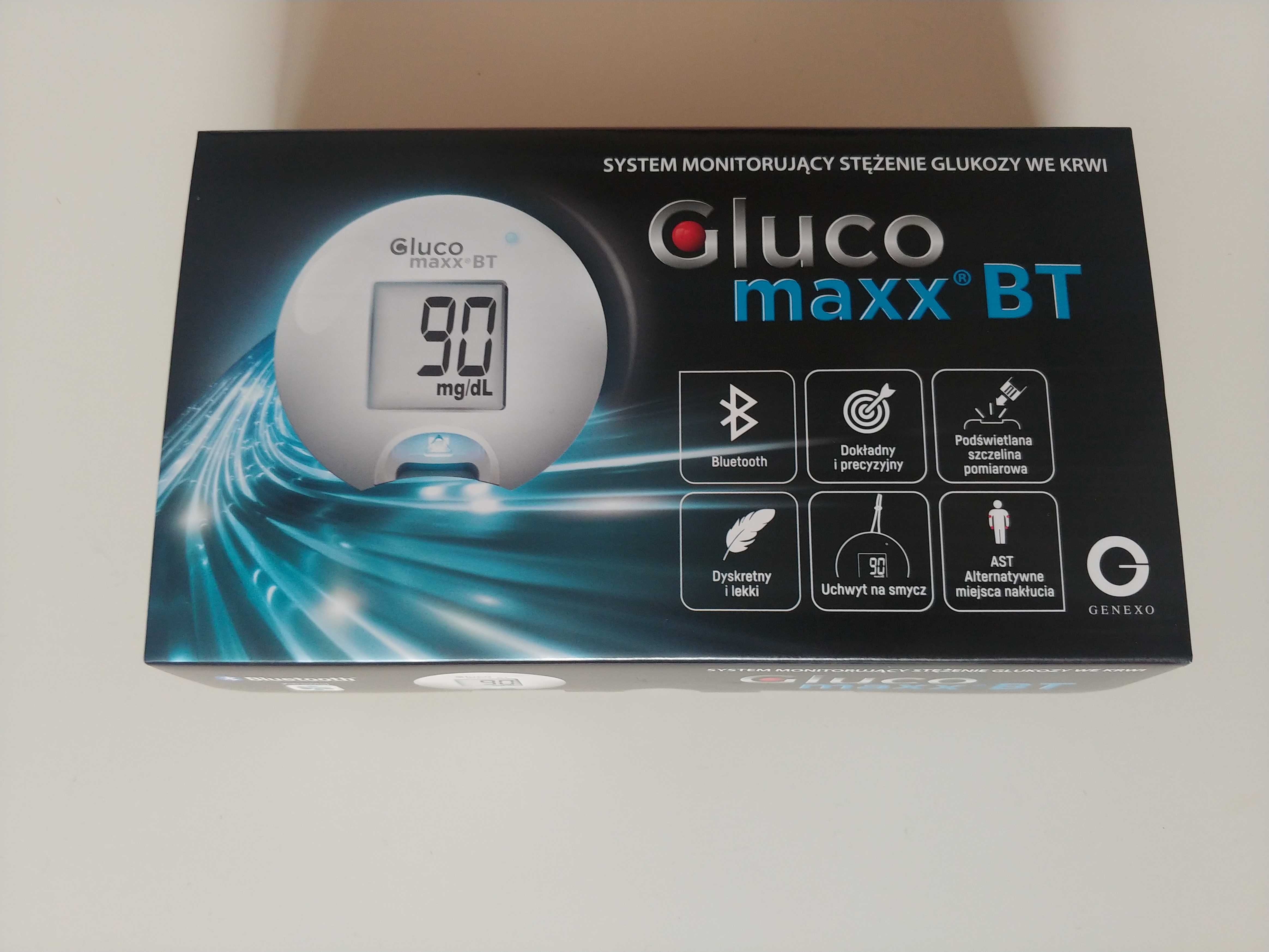Glukometr paski Glucomaxx BT nowy Bluetooth