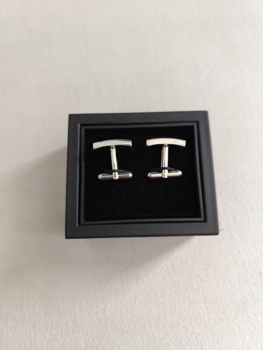 Srebrne spinki do mankietów Pako Lorente